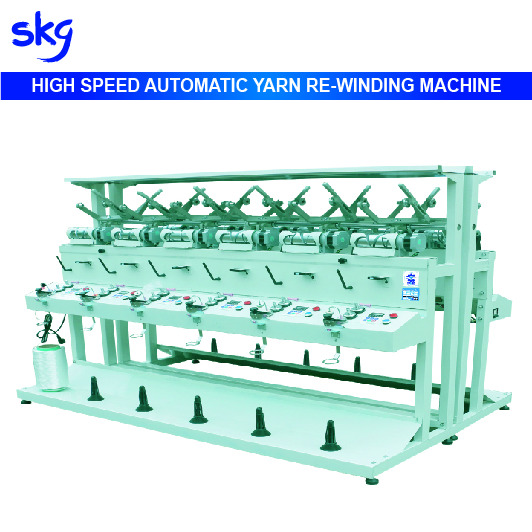 High Speed Automatic Yarn Re-winding Machine
